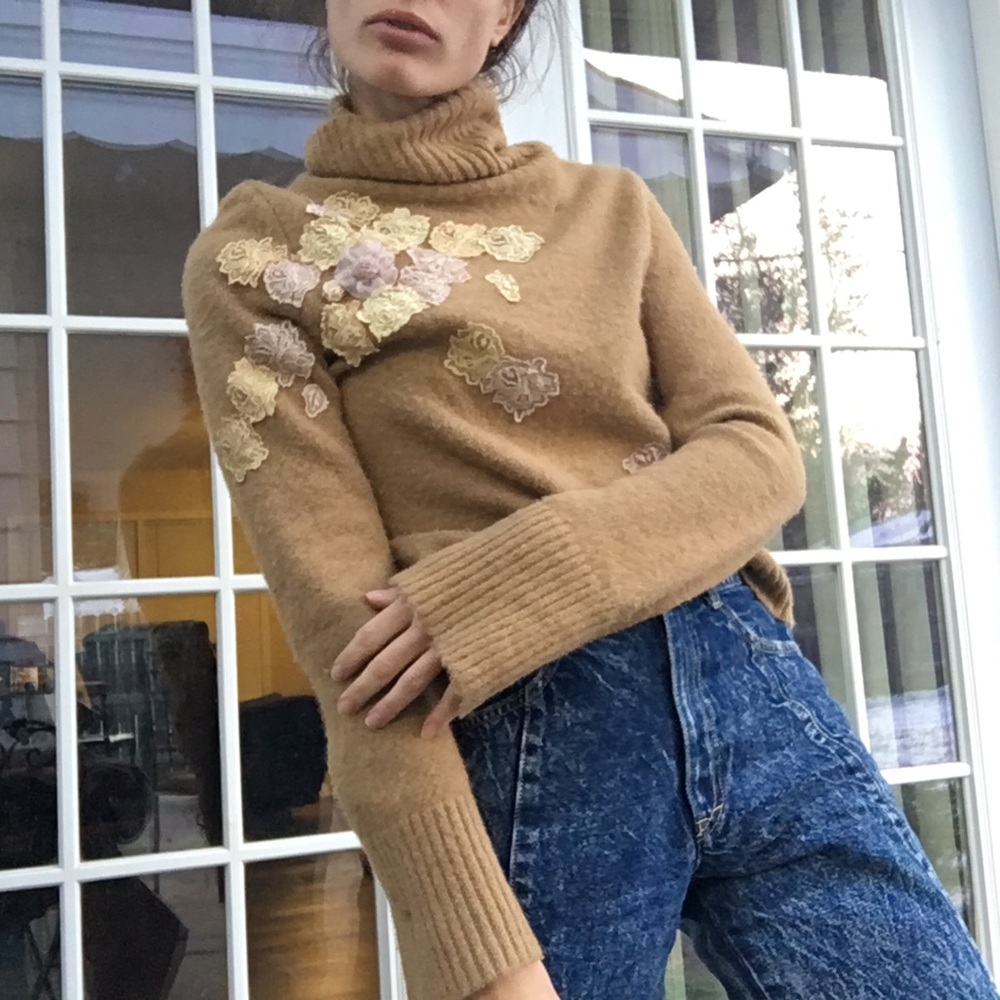Express wool-blend turtleneck